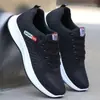 Zapatos de hombre Flyknit, nuevo modelo transfronterizo, cómodos, ligeros, transpirables, zapatos para todas las estaciones, zapatillas de correr para hombre modernas y sencillas, venta al por mayor y dropshipping