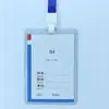 Capa de Borracha Dura de PVC Capa Dura para Cartão Espessada 70C Crachá de Identificação de Trabalho Crachá Crachá de Trabalho Capa Transparente Dura para Cartão Atacado