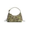 Bolso Versátil de Estilo Fresco y de Moda, Bolso para Lonchera, Bolso Cruzado de Hombro Versátil Casual, Bolso para Mujer con Textura de Mezclilla de Moda
