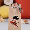 Versión Q del anime Dragon Ball llavero colgante de acrílico Rey Mono torankus colgante de bolsa de arroz de mono