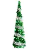 Decoración para el hogar de árbol de Navidad directo de fábrica Traje de árbol de Navidad blanco y verde Suministros de decoración navideña para centros comerciales al por mayor
