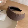 Faixa de Cabelo Polca Dot Estilo Francês Suave para Mulheres Borda Larga Alta Crânio Lavar o Rosto Pressionar o Cabelo Faixa de Cabelo Diária Versátil Presilha de Cabelo Acessórios de Cabelo Verão