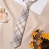 Corbata Pequeña Roja Sin Nudo para Camisas de Mujer, Uniforme Jk Negro, Estilo Academia Estudiantil, Decoración de Graduación para Niñas, Ins