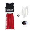 Ropa de baile hip-hop jazz para niños pantalones para niñas top moderno ropa de moda grupo de mujeres moderno cool jazz ropa de actuación para niños