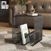 Entrega no Mesmo Dia de Mesa de Centro de Linha Metálica, Mesa de Cabeceira, Estante de Armazenamento, Prateleira de Chão Montada na Parede, Mesa Pequena, Mesa Lateral de Sofá