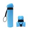 Vaso Deportivo Recto de Regalo Creativo para Montañismo y Ciclismo al Aire Libre, Hervidor de Silicona de Grado Alimenticio, Vaso de Agua Portátil Plegable