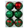 Amazon Transfronteiriça Nova Bola de Natal 6cm Formato Especial Pintada Plástico Galvanizado Conjunto de Bolas Caixa de PVC Decoração