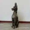 Perro Bulldog Francés Minimalista Moderno Lujo Ligero Perro Bulldog Francés Galvanizado Celebridad de Internet Decoración del Hogar Mueble de TV Sala de Estar Adorno Grande de Perro para el Suelo