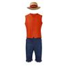 Rey del mar 2023 película versión en vivo one piece Luffy ropa de cos