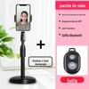 Suporte para transmissão ao vivo de celular, suporte retrátil para mesa, disco preguiçoso, vídeo, foto, aula on-line, suporte universal para celular