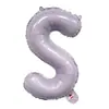 Globos de Papel de Aluminio de 16 pulgadas Color Morado Macarrón Morado Claro Letras A-Z Números 0-9 Decoración para Fiesta de Cumpleaños Globos Banner