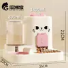 Comedero para gatos, comedero para perros, comedero para comida de gatos, dispensador automático de comida para gatos, comedero y bebedero integrado para gatos, bebedero doble para mascotas