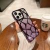 Patrón de Diamante Tridimensional Adecuado para iPhone 16 Funda para Teléfono con Brillo Degradado Apple 15 Galvanizado 14 Cubierta Protectora Celebridad de Internet