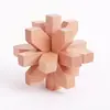 Madera de Haya 4.5cm Cerradura Kongming Luban Juego Completo Regalo Educativo Infantil Juguete de Madera con Ensamblaje Machihembrado Detalles en Empaque de Plástico