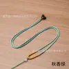 Corda de Pingente Simples Ajustável para Homens e Mulheres, Pingente de Jade, Joia de Cristal de Âmbar, Cordão de Colar