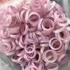 Anel de ágata brasileira natural anel anel de corrida portátil 6mm Anel de calcedônia de jade anel de fornecimento de bem-estar ao vivo