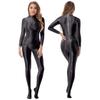 Zentai de Color Sólido para Mujer Transfronterizo Disfraz de Baile Bodysuit para Escenario con Mangas y Pies Integrados Cuello Alto Cosplay