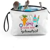Bolsa de Lona Impresa con Cremallera de Venta Caliente Transfronteriza Gran Capacidad para Tarjeta de Identificación Pasaporte Libro Almacenamiento Conveniente Bolsa de Cosméticos para Mujer