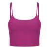 Novo Cinto Fino Sexy Top de Yoga com Costas Bonitas Meio Umbigo Alça Fina Roupa de Yoga com Bojo Colete de Yoga para Mulheres