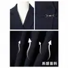 Conjunto de Traje Profesional para Mujer, Estilo Otoño, Ceñido a la Cintura, Corte Ajustado, Para Viajes de Negocios, Uniforme de Hotel, Asistente de Ventas, Ropa de Trabajo para Joyería