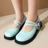 Zapatos Mary Jane para mujer 2024 Nuevos retro de corte bajo con tacón grueso lazo pequeños zapatos de cuero zapatos de tacón bajo francés de una sola capa zapatos de comercio exterior