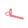 Anillo de silicona de doble agujero para el pene, anillo para el pene, anillo de cuentas vestible para hombres y mujeres, bola anal, juguete sexual compartido para parejas