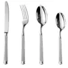 Juego de Cubiertos de Acero Inoxidable 304L Transfronterizo con Impuestos Incluidos, Tenedor, Cuchara, Vajilla Forjada Columna Romana, Cuchillo y Tenedor de Acero Inoxidable de Alta Gama para Steak de Hotel