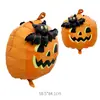 Novas decorações de Halloween transfronteiriças: balões de papel alumínio nas formas de abóbora, fantasma, caveira, múmia, bruxa de desenho animado
