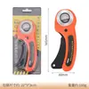 Huajiaji Cortador Rotativo de Tecido de 45mm Cortador Manual de Roda Cortador de Couro Cortador de Papel Corte de Linha Curva Ondulada