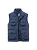 Chal para Primavera y Otoño 2025 Nuevo Estilo Multibolsillo Exterior Casual Versátil Talla Grande para Hombre Cuello Alto Logo Ropa de Trabajo Ropa Interior