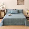 Sábanas de Algodón Puro Cepillado Grueso de Una Pieza 100% Algodón Dormitorio de Estudiantes Cama Individual Sábanas Extra Grandes Cama Doble Sábanas