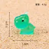Paisaje en Miniatura que Brilla en la Oscuridad Linda Capibara Adorno de Escritorio Artesanía de Resina Pequeña Capibara