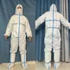 Vestuário de Proteção Descartável, Macacão com Capuz de Peça Única para Corpo Inteiro Anti-Poluição para Trabalho com Alimentos, Vestuário de Isolamento para Pulverização de Tinta em Suinocultura