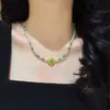 Colar de Pérola Bebê Branco Australiano Imitação Branco Frio Outono Inverno Estilo Corte Vintage Corrente de Clavícula para Mulheres