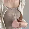 Bolsa de Llaves Larga de Cuero con Colgante para Llavero Collar con Marca de Cuero Llavero para Gafas Accesorios de Moda
