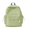 Mochila de Estudante Casual de Cor Sólida Simples Estilo Japonês de Alto Valor Nova para o Verão Grande Capacidade Versátil Bolsa de Viagem