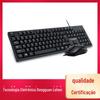 Thunderwolf TF500 teclado mouse terno espanhol negócios usb com fio mouse jogo escritório desktop
