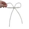 Horquilla francesa elegante con lazo de perla para mujer, elegante horquilla con clip superior, clip de resorte en la parte posterior, accesorios para el cabello Advanced Sense