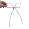 Pinza para el pelo de lazo de perla dulce y elegante, pinza superior de temperamento femenino, pinza de resorte para la parte posterior de la cabeza, accesorios para el cabello con sentido avanzado
