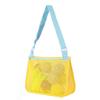 Bolsa de Almacenamiento de Papelería de un Solo Hombro, Bolsa de Playa para Colección de Juguetes de Pegatinas, Malla para Ropa de Niños, Tela de Malla Engrosada Plegable