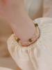 Pulsera de Jade Natural Hetian Yanyu Jiangnan* Nuevo Diseño de Nicho Chinoiserie Lujo Accesible Pulsera Apilable Retro de Doble Capa