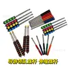 Mástil de Bandera Telescópico de Acero Inoxidable de 1,12 m y 1,8 m Palo Telescópico para Agitar Bandera de Guía Turístico Puntero Telescópico para Lectura Puntero de Enseñanza