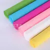 Venta al por mayor de fábrica 25 cm * 2.5 m papel crepé papel crepé rojo brillante empaque hecho a mano diy FLORAL producción papel rizado