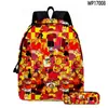 Novo Produto Transfronteiriço 2025 Conjunto de Duas Peças Mochila Forsaken Gubby, Estojo e Lancheira com Estampa