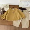 Moletom Infantil Primavera e Outono 2026 Novo Estiloso Tendência Desenho Animado Manga Longa Pulôver Roupa Infantil Roupa de Primavera