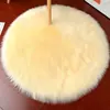 Tapete Redondo Amazon Transfronteiriço Pelúcia Quarto Almofada de Sofá Cadeira Almofada de Veludo Lã Sintética Casa Luxo Leve