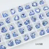 Dongzhou Diamante para Unhas 10*8.8mm Coração Geométrico Fundo Pontiagudo Diamante DIY Brincos Joias Diamante Brilhante Decoração de Unhas Diamante