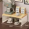 Estante de Almacenamiento para Olla de Salud Estante Elevador para Tetera de Oficina Modificación de Estación de Trabajo en Capas para Escritorio Artefacto Estante de Almacenamiento para Tazas