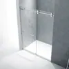 Mampara de baño integrada con separación seca y húmeda para hotel, mampara de baño, puerta corrediza de cristal para baño, venta al por mayor