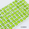 Broca de uñas Dongzhou pequeño caramelo de roca a través de broca inferior accesorios DIY cristal K9 broca de fondo puntiagudo color hielo a través de broca de uñas